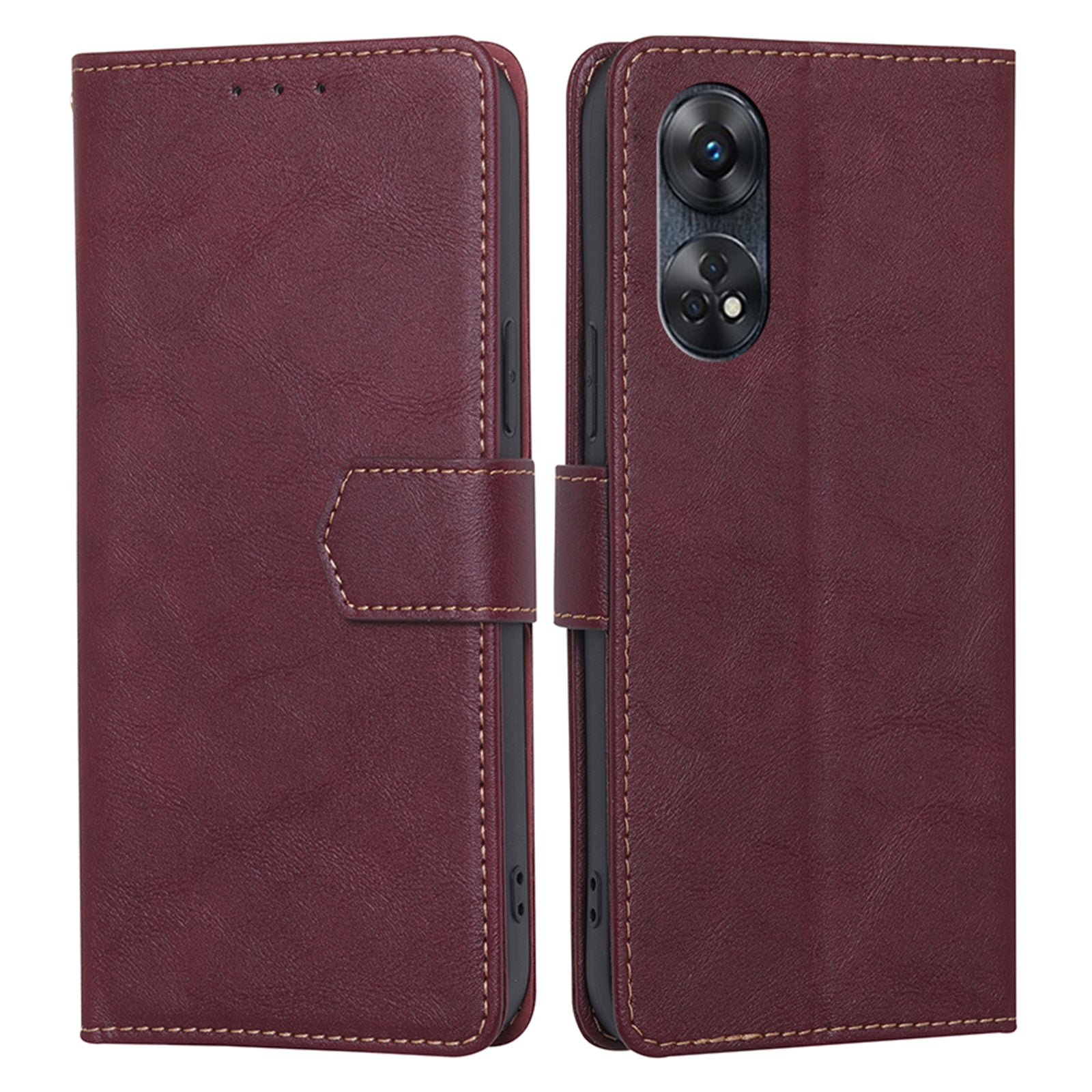 For Oppo Reno8 T 4G PU Leather Phone Stand Case RFID Blocking Phone Wallet Cover For Oppo Reno8 T 4G PU Leather Phone Stand Case RFID Blocking Phone Wallet Cover